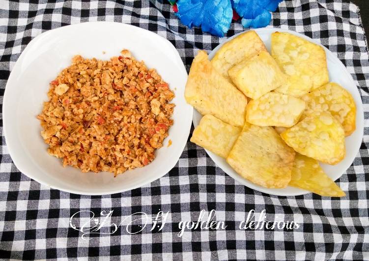 Recipe: Perfect Fried yam with scrambled egg sauce This is A Recipe That Has Been Tested  From Homemade !!