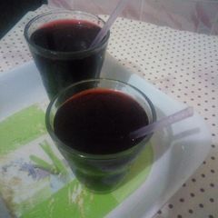 A picture of Lemongrass Zobo drink.