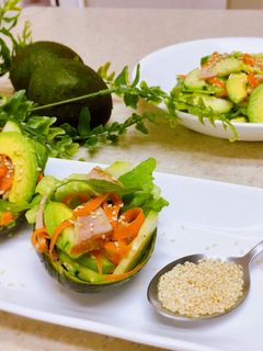 Hình của món 🥗 Jambon Salad 🥗 Salad trái bơ 🥑.