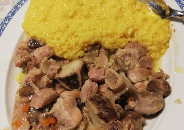 Ossobuco con risotto alla milanese