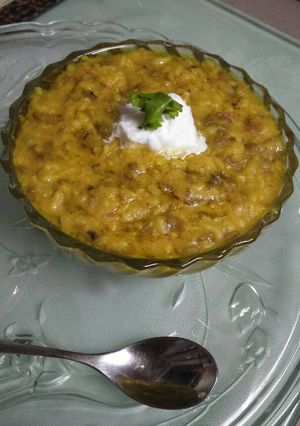 A picture of Moong dal khichdi.