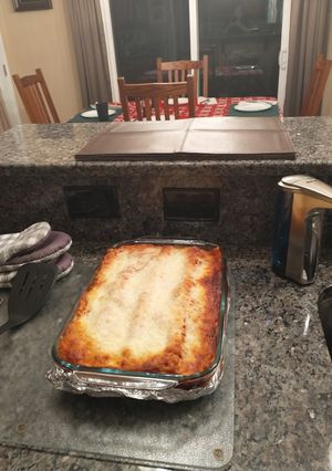 A picture of The Best Lasagna Ever.