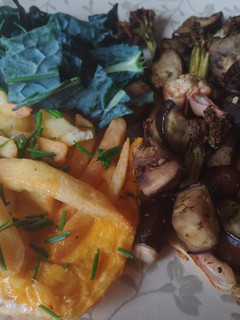Una foto de Verduras en la freidora sin aceite