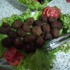 A picture of Gola kabab.