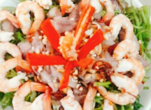 Hình của món Gỏi rau muống đập.