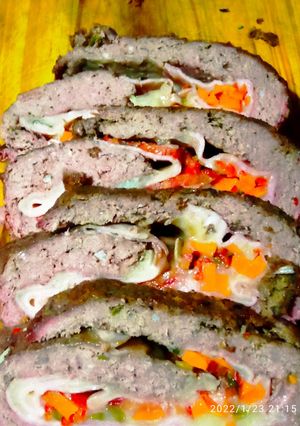 Una foto de Pan de carne relleno
