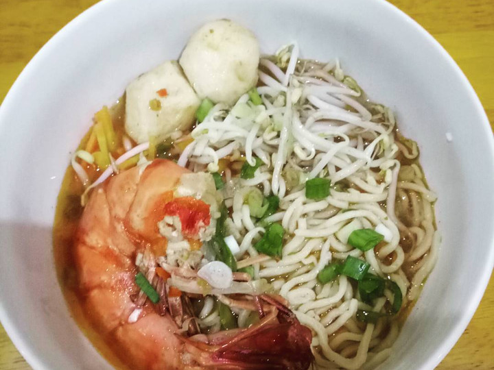 Resep Mi pedas kuah udang, Lezat