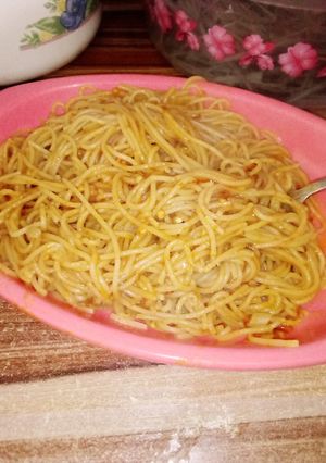 A picture of Simple Jollof Spaghetti.