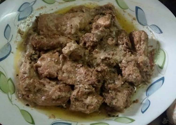 Afghani style chicken without charcoal effect