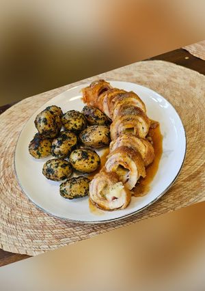 A picture of Chicken Breast with Passion Fruit Sauce.