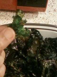 Una foto de Chips o Snack de col (col rozada, kale)