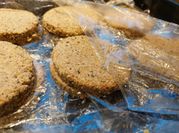 Una foto de hamburguesa de porotos de soja