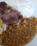 Lentejas con Cordero dorado