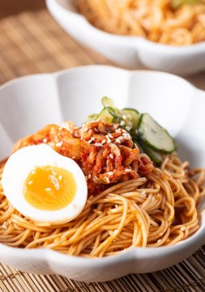 【影音 60秒一道菜】- 韓式冷素麵 的食譜成品照片