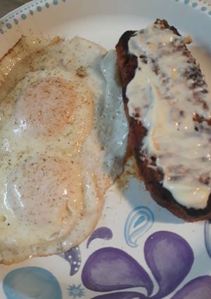 A picture of Leftover Meatloaf low-carb Breakfast.
