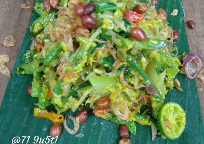 Anti Ribet, Memasak Sayur urap bumbu beras Wajib Dicoba