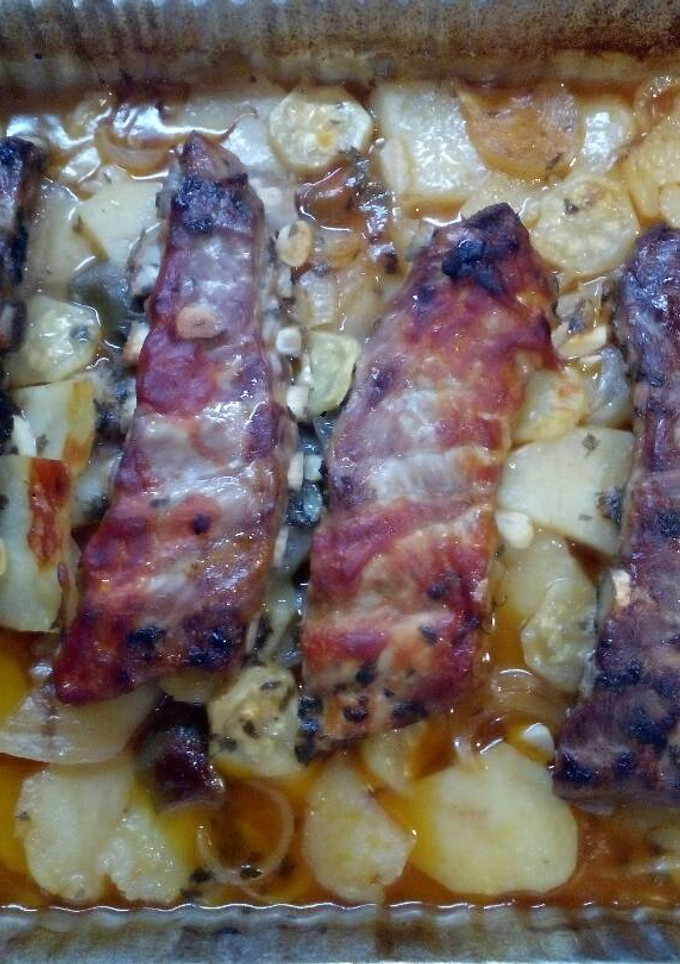 Una foto de Costillar asado
