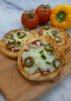 صورة لوصفة ميني بيتزا صحية