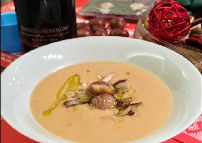 Ricetta di Fatto in casa super veloce Vellutata di porcini e castagne