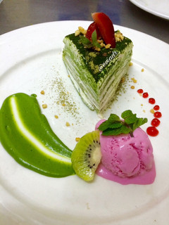 Foto resep Mille Crepes dg Saus Matcha