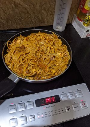 A picture of Sausage Sphaghetti.