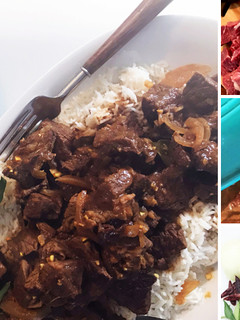 A picture of South Indian Wagyu Beef Curry.