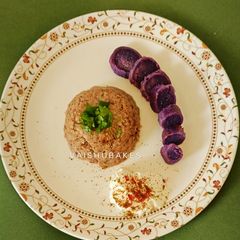 A picture of Sweet potatoes and Sama Rice Pulao.