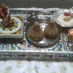 A picture of Churma modak.