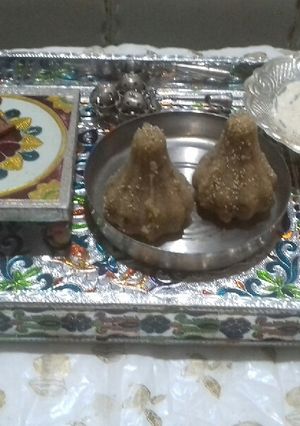 A picture of Churma modak.