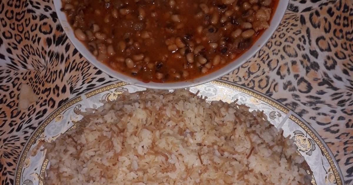 طريقة عمل لوبيا خضراء مع لحمة و رز بالشعيرية - 13 وصفة سهلة وسريعة - كوكباد