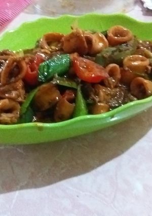 Foto resep Cumi paprika