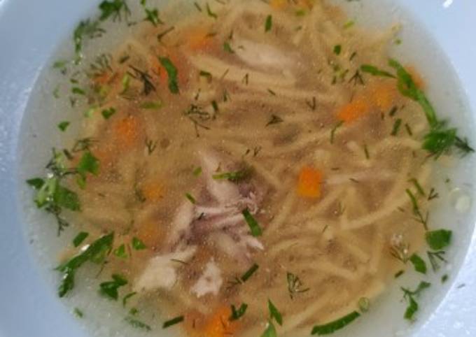 Куриный суп с вермишелью - пошаговый рецепт с фото