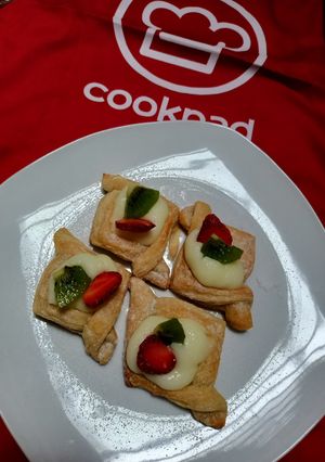 Foto resep Fruits puff pastry instant