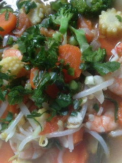Foto resep Udang Tumis kuah sayur Berwarna