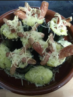 Una foto de Calabacines rellenos