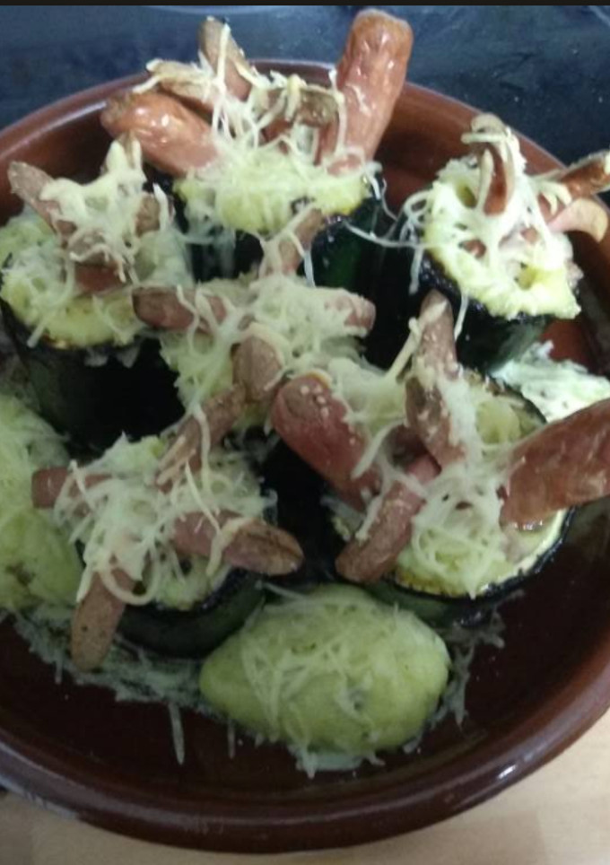 Una foto de Calabacines rellenos