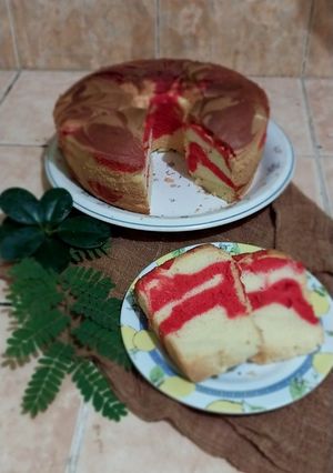 Foto resep Chiffon Cake Merah Putih