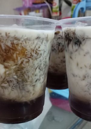 Foto resep Jelly Grass Milk Tea