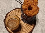 Una foto de carne airfryer
