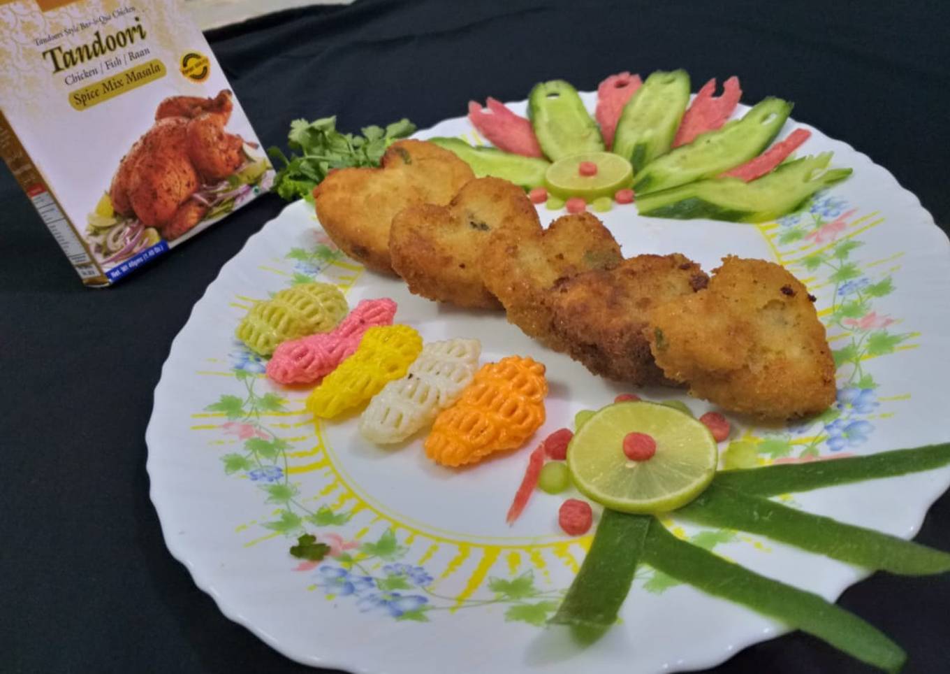 Chicken tikka mint croqqets