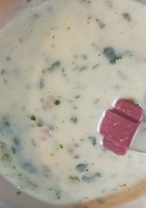 Una foto de Salsa blanca en microondas