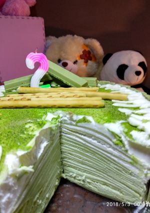 Foto resep Mille Crepes Greentea