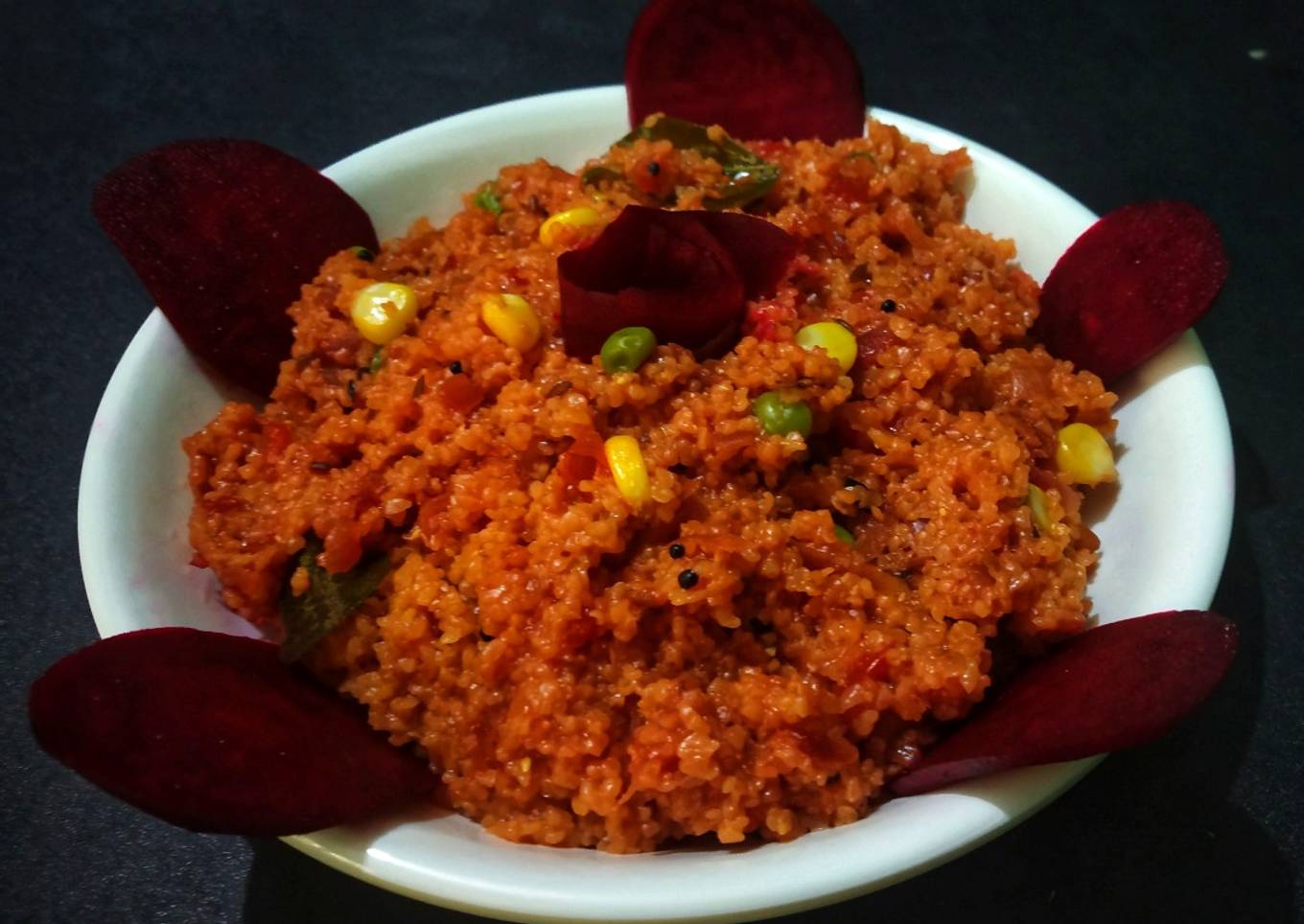 Beetroot Daliya