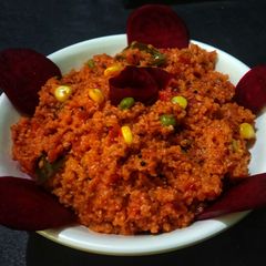A picture of Beetroot Daliya.