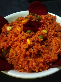 A picture of Beetroot Daliya.
