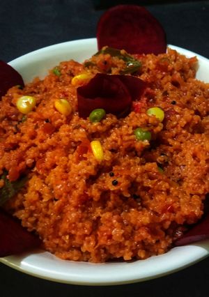 A picture of Beetroot Daliya.