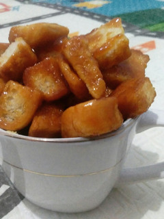 Foto resep Popcorn roti tawar saus caramel