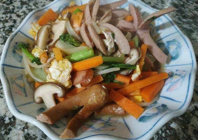 Oseng Tumis Warna Warni (Colorfull Stir Fry)