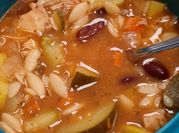 A picture of orzo soup
