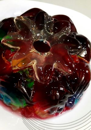 عکسی از دستور ژله آبرنگی